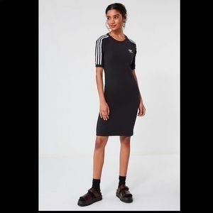 Adidas 3 stripe midi dress